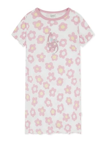 Schiesser Mädchen Nachthemd Girls World - White Print - Größe 128 von Schiesser