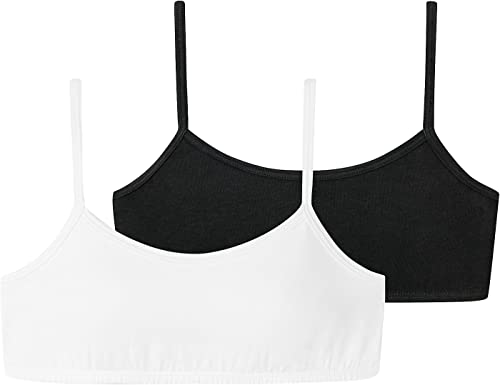 Schiesser Mädchen 2 Pack Unterwäsche Mit Spaghettiträger - 95/5 Organic Cotton Bio Baumwolle Größe 140 Bis 176 Bustier, Sortiert 3_173525, 152 EU von Schiesser