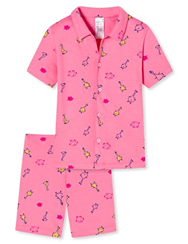 Schiesser Mädchen Pyjama Kurz Pyjamaset, pink, 104 von Schiesser