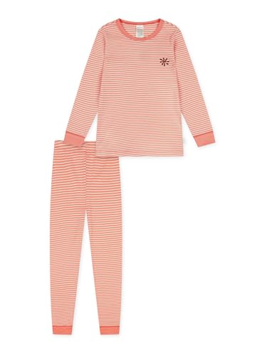 Schiesser Mädchen Pyjama Natural Love - apricot - Größe 140 von Schiesser