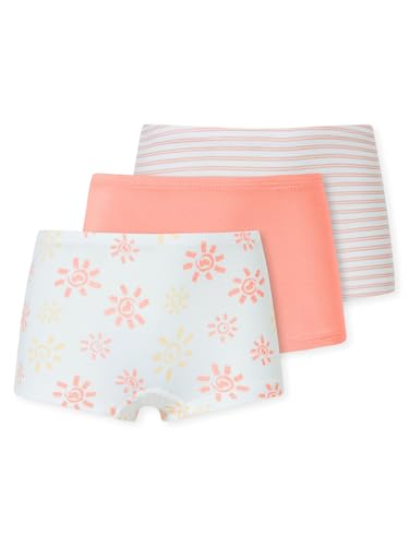 Schiesser Mädchen Retro Boxer 3-Pack 95/5 Multipacks - apricot - Größe 98 von Schiesser