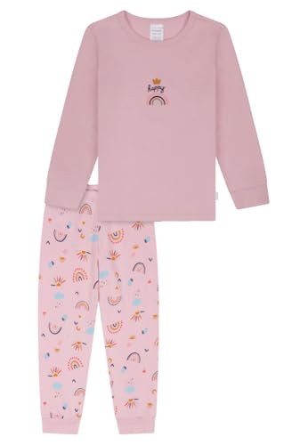 Schiesser Mädchen Schlafanzug Lang - 100% Organic Bio Baumwolle Größe 92 Bis 140 Pyjamaset, Veilchen_181827, 116 EU von Schiesser