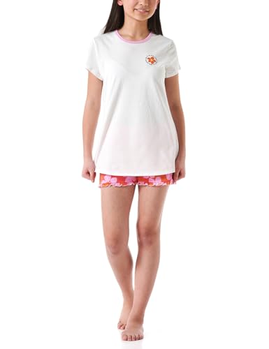 Schiesser Mädchen Schlafanzug Set Pyjama kurz-100% Organic Bio Baumwolle-Größe 140 Pyjamaset, Off-White_180953, 176 von Schiesser