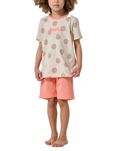 Schiesser Mädchen Schlafanzug Set Pyjama kurz-100% Organic Bio Baumwolle-Größe 92 bis 140 Pyjamaset, Creme_181032, 104 von Schiesser