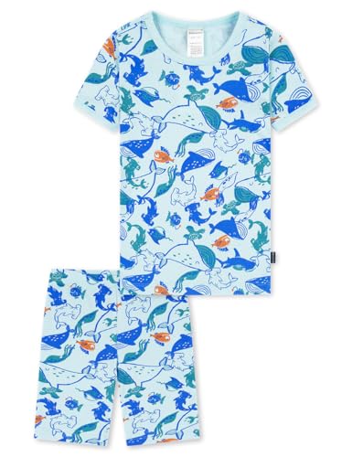Schiesser Jungen Schlafanzug Kurz - 100% Organic Bio Baumwolle Größe 92 Bis 140 Pyjamaset, Multicolor 1_182569, 128 EU von Schiesser