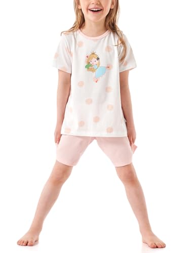 Schiesser Mädchen Schlafanzug Set Pyjama kurz-100% Organic Bio Baumwolle-Größe 92 bis 140 Pyjamaset, Off-White_181036, 98 von Schiesser