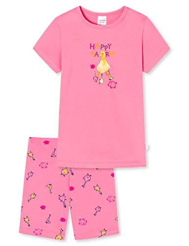 Schiesser Mädchen Schlafanzug Set Pyjama Kurz - 100% Organic Bio Baumwolle - Größe 92 Bis 140 Pyjamaset, Pink_178916, 92 von Schiesser