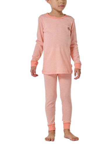 Schiesser Mädchen Schlafanzug Set Pyjama lang-100% Organic Bio Baumwolle-Größe 92 Pyjamaset, Malve_182562, 140 von Schiesser