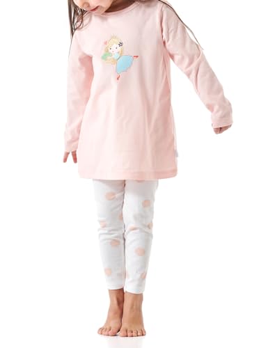 Schiesser Mädchen Schlafanzug Set Pyjama lang-100% Organic Bio Baumwolle-Größe 92 Pyjamaset, rosé_181037, 140 von Schiesser