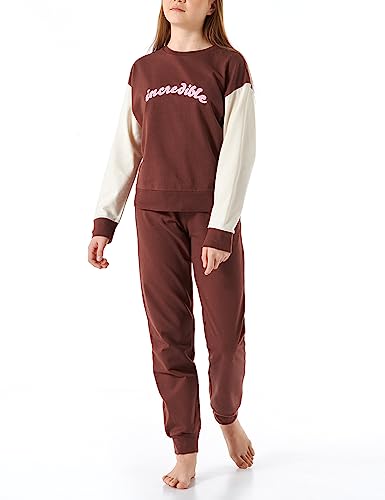 Schiesser Mädchen Schlafanzug Set Pyjama warme Qualitäten Frottee-Fleece-Sweat-Größe 140 bis 176 Pyjamaset, braun_179970 Schiesser Mädchen Schlafanzug Set Pyjama warme Qualitäten Frottee-Fleece-Sweat-Größe 140 bis 176 Pyjamaset, braun_179970 von Schiesser