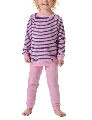 Schiesser Mädchen Schlafanzug Warme Qualitäten Frottee - Fleece Interlock Größe 92 Bis 140 Pyjamaset, Rosé_181824, 92 EU von Schiesser