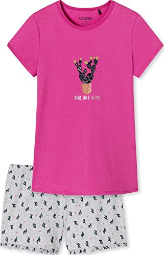 Schiesser Mädchen Schlafanzug Kurz Pyjamaset, 504 pink, 164 von Schiesser