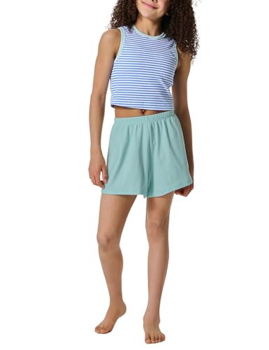 Schiesser Mädchen Schlafanzug kurz Pyjamaset, Aquarium_182637, 140 von Schiesser
