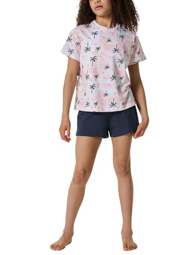 Schiesser Mädchen Schlafanzug kurz Pyjamaset, zartrosa_180954, 140 von Schiesser