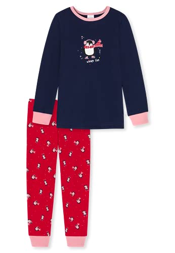 Schiesser Mädchen Schlafanzug lang – Einhorn, Sterne, Dots, Waldmotive und Hexen – Organic Cotton Pyjamaset, Mehrfarbig 5, 92 von Schiesser