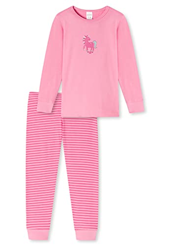 Schiesser Mädchen Schlafanzug Set Pyjama Lang - 100% Organic Bio Baumwolle - Größe 92 Bis 140 Pyjamaset, Türkis_173858, 128 von Schiesser