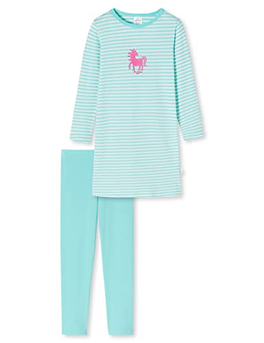Schiesser Mädchen Schlafanzug Nachthemd mit Leggings lang - 100% Organic Bio Baumwolle - Größe 92 bis 140 von Schiesser