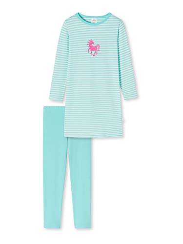 Schiesser Mädchen Schlafanzug Nachthemd mit Leggings lang - 100% Organic Bio Baumwolle - Größe 92 bis 140 von Schiesser