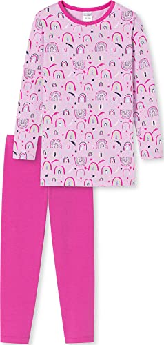 Schiesser Mädchen Schlafanzug lang mit Leggings Pyjamaset, Flieder, 116 von Schiesser