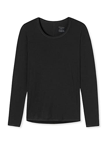 Schiesser Mädchen Shirt 1/1 Unterwäsche, schwarz, 164 von Schiesser