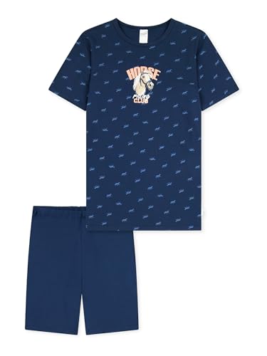 Schiesser Mädchen Shorty Horse World - Nachtblau - Größe 152 von Schiesser