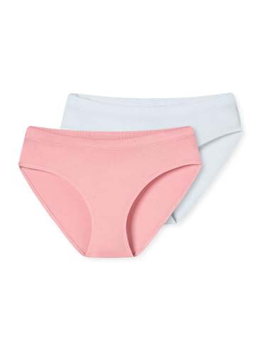 Schiesser Mädchen Slip 2-Pack Fresh Vibe Multipack - Weiss, rosa - Größe 152 von Schiesser