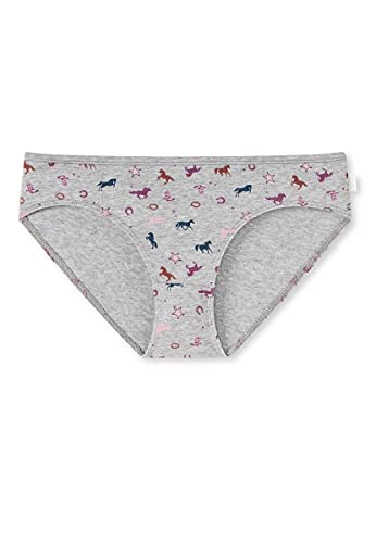 Schiesser Mädchen Slip Unterwäsche, grau, 128 von Schiesser