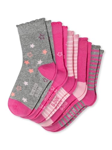 Schiesser Mädchen Kinder Kids Größe 19 Bis 34 Strümpfe Socken - 5er Pack, Sortiert 1_173046, 23-26 EU von Schiesser