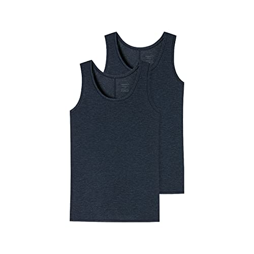 Schiesser Mädchen Unterhemd Tops Unterwäsche, Blau, 164 von Schiesser
