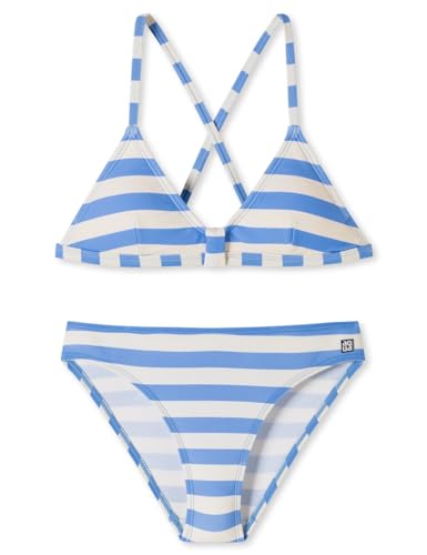 Schiesser Mädchen Triangel Set Badeanzug-schnelltrocknend Bikini, hellblau_180942, 164 cm von Schiesser