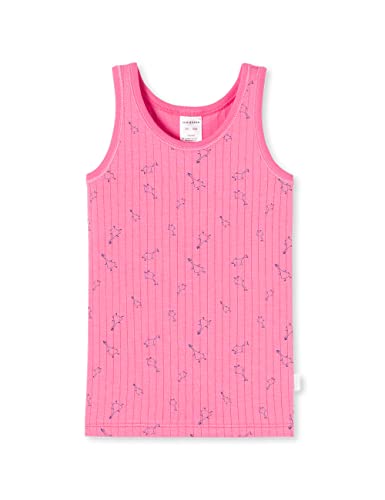 Schiesser Mädchen Unterhemd ohne Arm Unterwäsche, pink Bedruckt, 98 von Schiesser