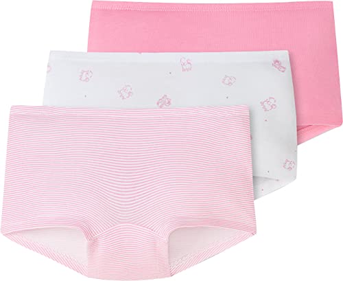 Schiesser Mädchen 3 PACK Unterwäsche Shorts hohe Passform - 95/5 Organic bio Baumwolle - Größe 92 bis 173 von Schiesser