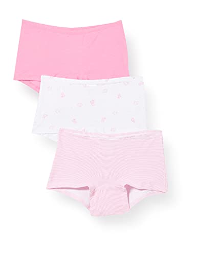 Schiesser Mädchen 3 Pack Shorts Hohe Passform - 95/5 Organic Bio Baumwolle Größe 92 Bis 140 Unterwäsche, Sortiert 6_173261, 116 EU von Schiesser