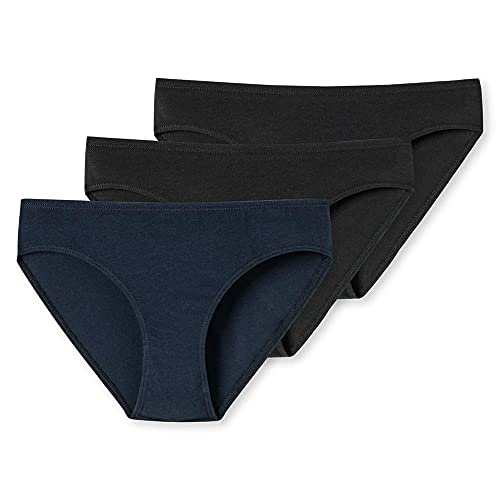 Schiesser Mädchen 3 Pack Slips - 95/5 Organic Bio Baumwolle Größe 140 Bis 176 Unterwäsche, Sortiert 3_173523, 140 EU von Schiesser