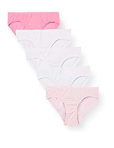 Schiesser Mädchen 5 Pack Slips Unterhosen - 95/5 Organic Bio Baumwolle Größe 92 Bis 140 Unterwäsche, Sortiert 4_173271, 92 EU von Schiesser