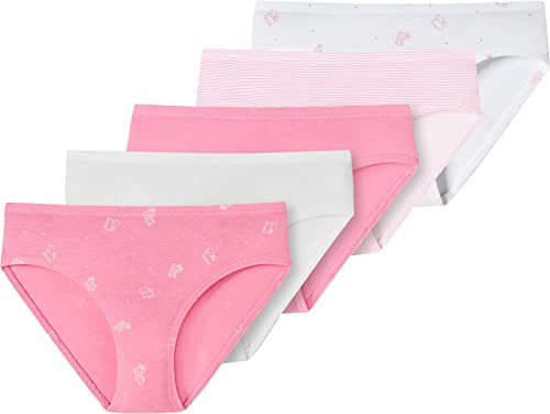 Schiesser Mädchen 5 Pack Slips Unterhosen - 95/5 Organic Bio Baumwolle - Größe 92 bis 167 von Schiesser