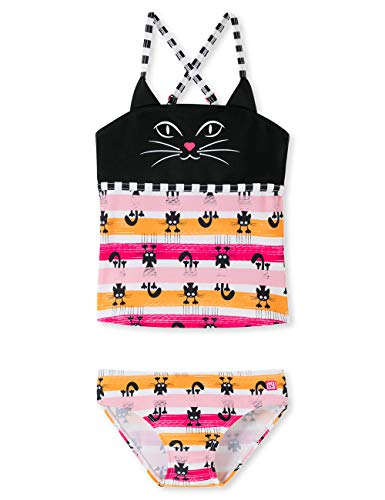 Schiesser Mädchen Water Cat Bade Tankini, Mehrfarbig (Multicolor 1 904), 92 von Schiesser