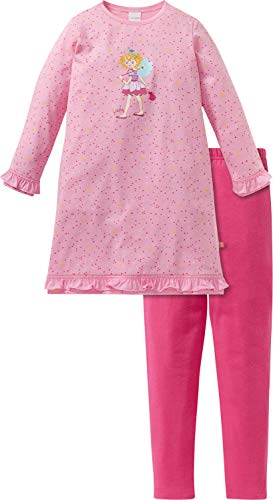 Schiesser Mädchen Prinzessin Lillifee Md Anzug lang Zweiteiliger Schlafanzug, Rot (Rosa 503), 98 von Schiesser