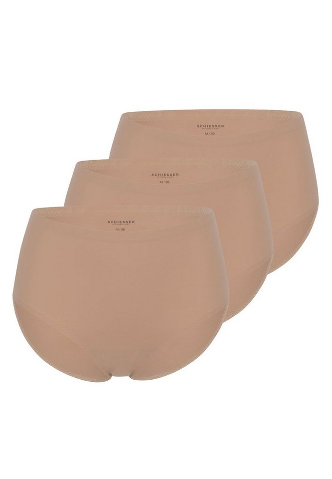Schiesser Maxislip 3er Pack Invisible Soft (Spar-Set, 3-St) Maxi Slip - Unsichtbar selbst unter eng anliegender Kleidung von Schiesser