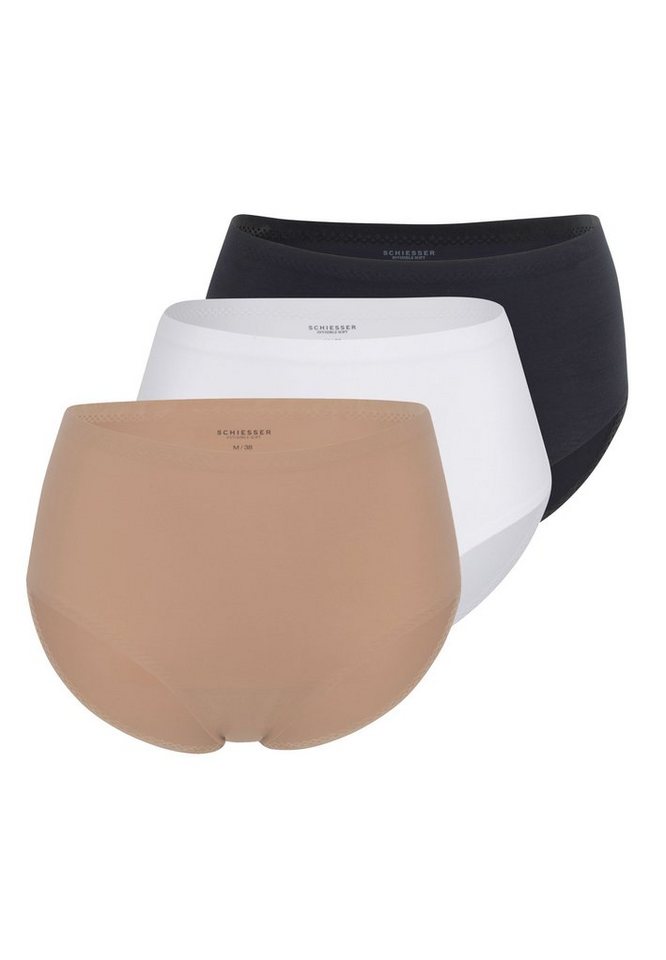 Schiesser Maxislip 3er Pack Invisible Soft (Spar-Set, 3-St) Maxi Slip - Unsichtbar selbst unter eng anliegender Kleidung von Schiesser