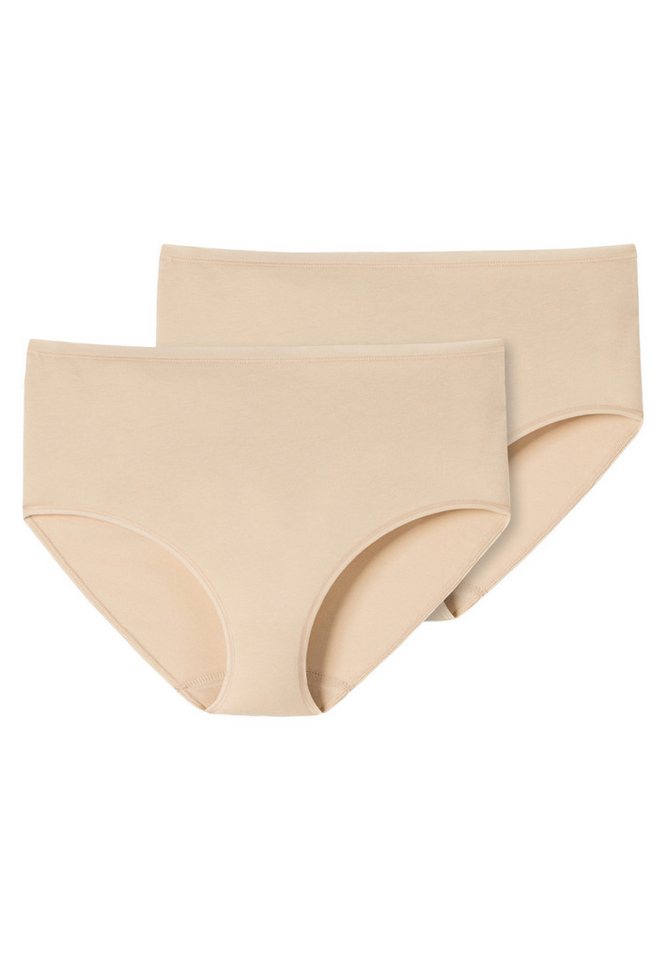 Schiesser Midislip 2er Pack 95/5 Organic Cotton (Spar-Set, 2-St) Midi Slip - Baumwolle - Besonders flache Nähte und supersofter Bund  von Schiesser