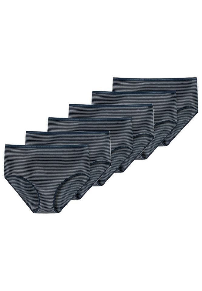 Schiesser Midislip 6er Pack Modal Essentials (Spar-Set, 6-St) Midi Slip - Weicher, feiner Bundgummi mit Glanzgarn-Details von Schiesser