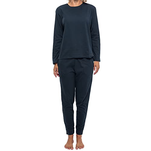 Schiesser - Mix - Organic Cotton - Schlafanzug lang (38 Dunkelblau) von Schiesser
