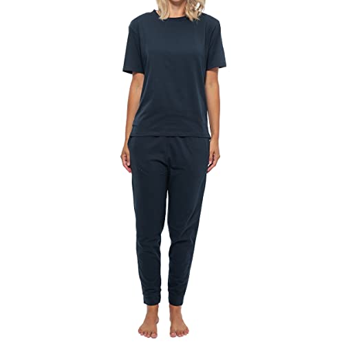 Schiesser - Mix - Organic Cotton - Schlafanzug lang (48 Dunkelblau) von Schiesser