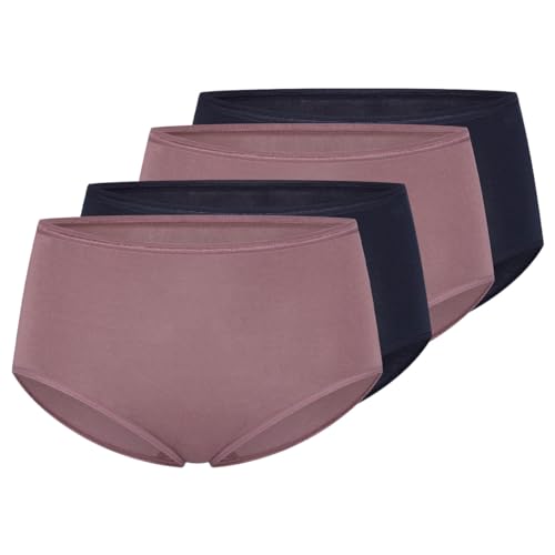 Schiesser - Modal Essentials - Midi Slip - 4er Pack (40 Pflaume/Nachtblau) von Schiesser