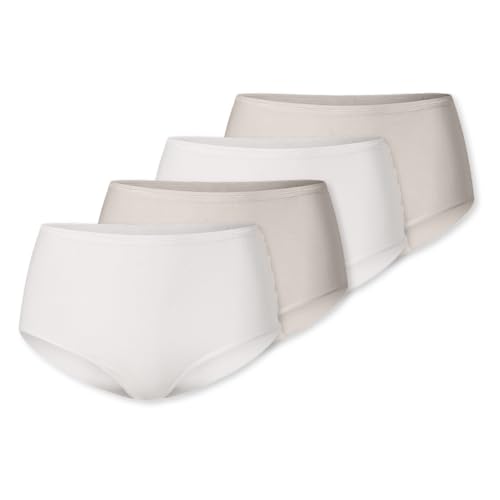 Schiesser - Modal Essentials - Midi Slip - 4er Pack (48 Offwhite/grau) von Schiesser