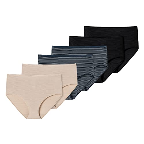 Schiesser - Modal Essentials - Tai Slip - 6er Pack (48 Schwarz/Sand/Nachtblau) von Schiesser