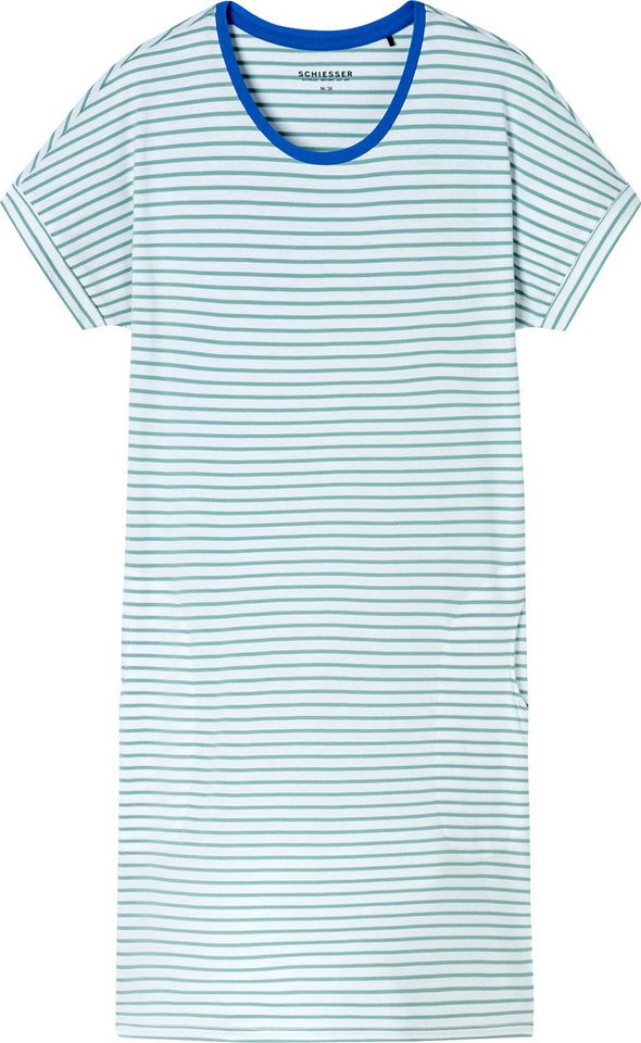 Schiesser Nachthemd Damen-Nachthemd Single-Jersey Streifen von Schiesser
