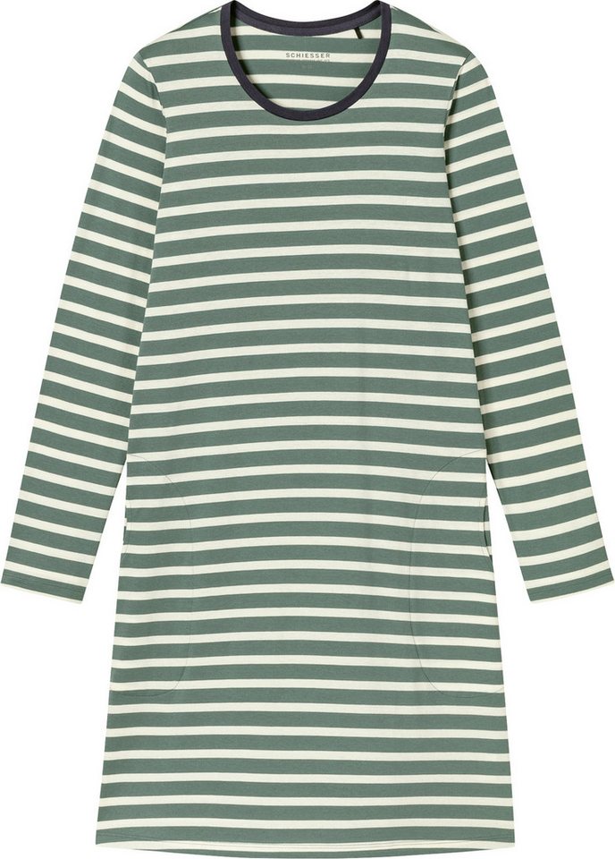 Schiesser Nachthemd Damen-Nachthemd Single-Jersey Streifen von Schiesser