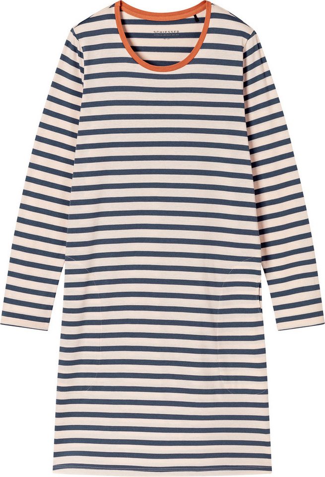 Schiesser Nachthemd Damen-Nachthemd Single-Jersey Streifen von Schiesser